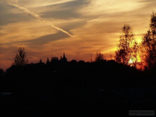 My skyline with the church on the hill